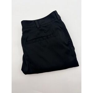 Nike Golf Pants Mens 34x29 Black Training‎ Dri-Fit Flat Front Stretch 598445-010